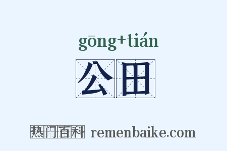 公田是什么意思的图片
